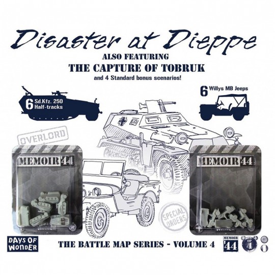 Extension Battle Maps 4 - Le Désastre de Dieppe - Memoire 44 Days of Wonder - 2