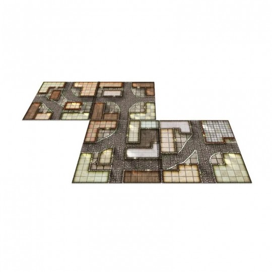 Livre plateau de jeu : Book of Battle Mats - Towns and Taverns Edition (60x60cm) Loke Battle Mats - 2