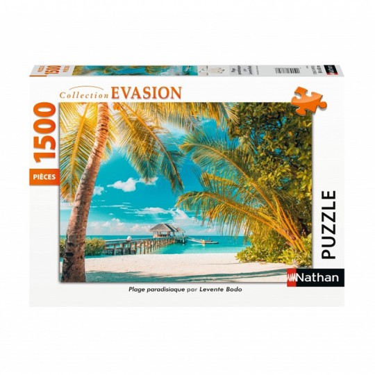 Puzzle Collection Evasion 1500 pcs - Plage paradisiaque Nathan - 1