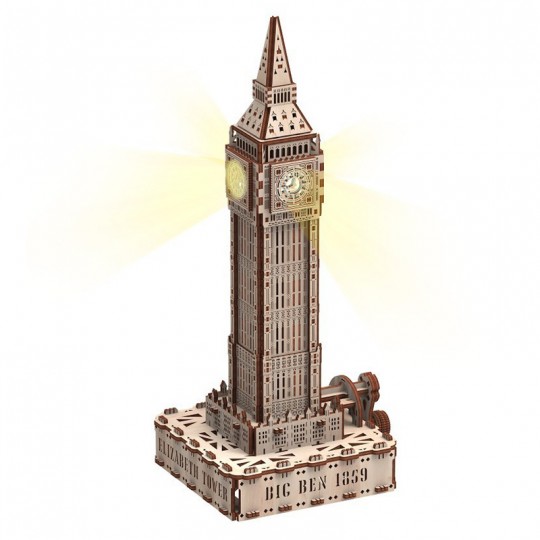 Big Ben articulé éco light - maquette 3D mobile en bois Mr Playwood - 1