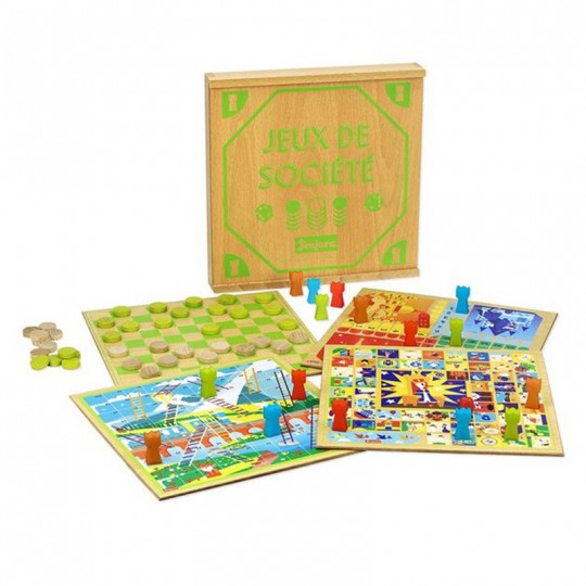 Coffret jeux de société plateaux en bois - Jeujura Jeujura - 1