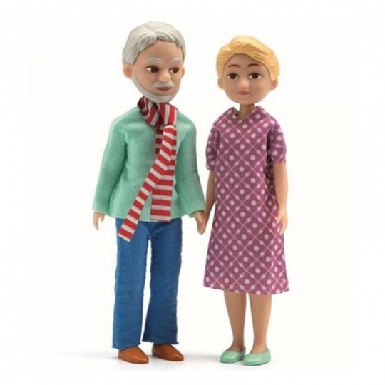 Les grands parents - figurine maison de poupée Djeco Djeco - 1