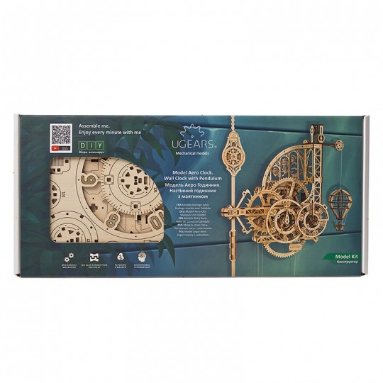 Horloge-Aéro Ugears - Puzzle 3D en bois UGEARS - 3