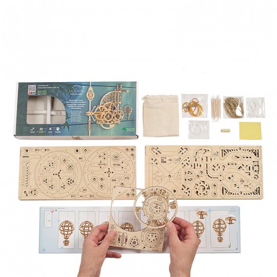 Horloge-Aéro Ugears - Puzzle 3D en bois UGEARS - 5