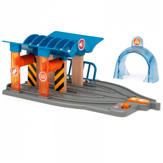 Station de services Smart Tech Sound - Accessoire circuit de train en bois - Brio BRIO - 1