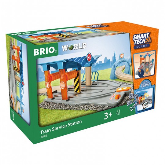 Station de services Smart Tech Sound - Accessoire circuit de train en bois - Brio BRIO - 2