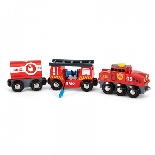 Train des pompiers - Accessoire circuit de train en bois - Brio BRIO - 1