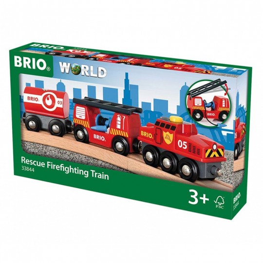 Train des pompiers - Accessoire circuit de train en bois - Brio BRIO - 3