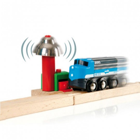 Signal cloche magnétique - Accessoire circuit de train en bois - Brio BRIO - 1