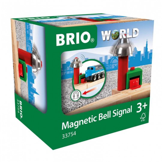 Signal cloche magnétique - Accessoire circuit de train en bois - Brio BRIO - 3