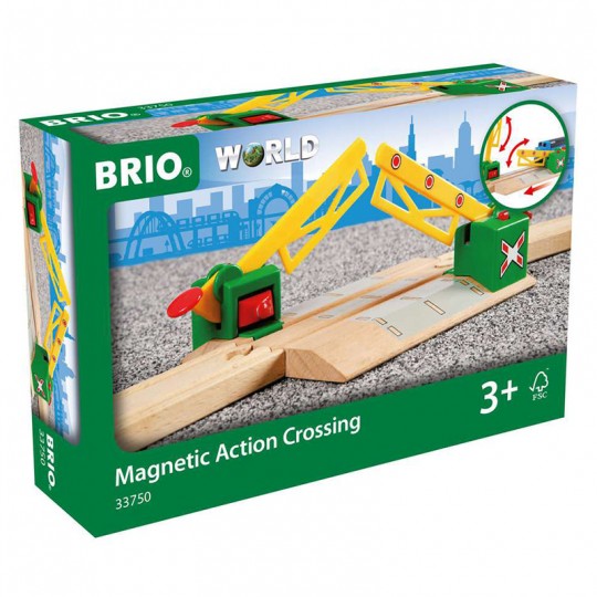 Passage à niveau magnétique - Accessoire circuit de train en bois - Brio BRIO - 2