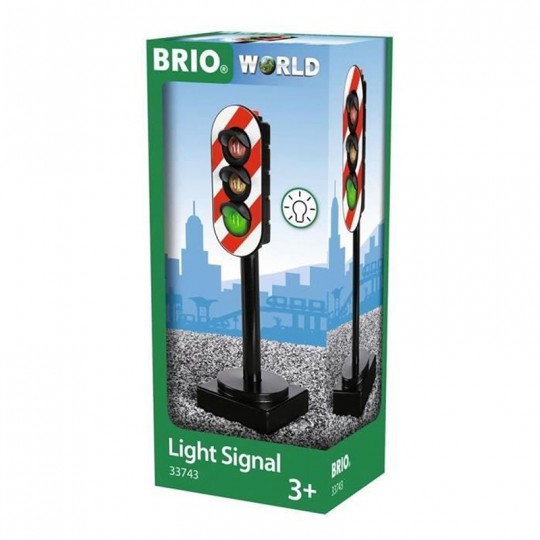 Feux tricolores lumineux - Accessoire circuit de train en bois - Brio BRIO - 2