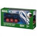 Locomotive Rechargeable- Accessoire circuit de train en bois - Brio BRIO - 2 Locomotive Rechargeable- Accessoire circuit de train en bois - Brio BRIO - 2