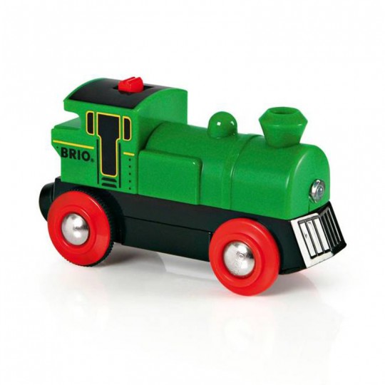 Locomotive à pile Bi-directionnelle verte- Accessoire circuit de train en bois - Brio BRIO - 1