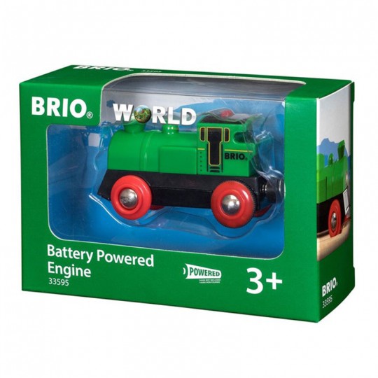 Locomotive verte puissante à piles - Accessoire circuit de train en bois - Brio BRIO - 2