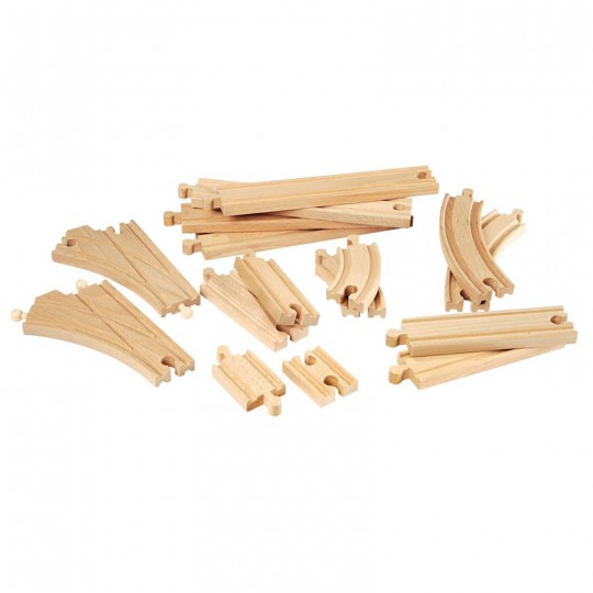 Coffret Evolution Intermédiaire 16 Rails - Accessoire circuit de train en bois - Brio BRIO - 1