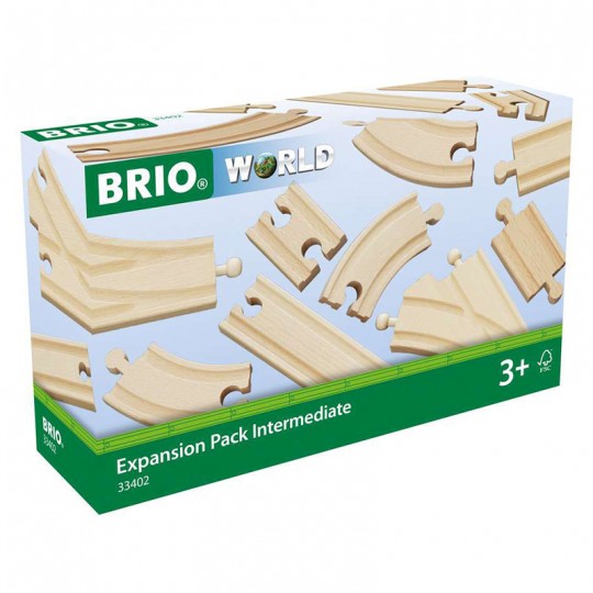 Coffret Evolution Intermédiaire 16 Rails - Accessoire circuit de train en bois - Brio BRIO - 2