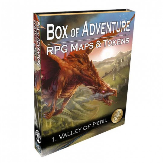 Livre plateau de jeu : Box of Adventure - RPG Maps et Tokens - 1. Vallée du péril Loke Battle Mats - 1