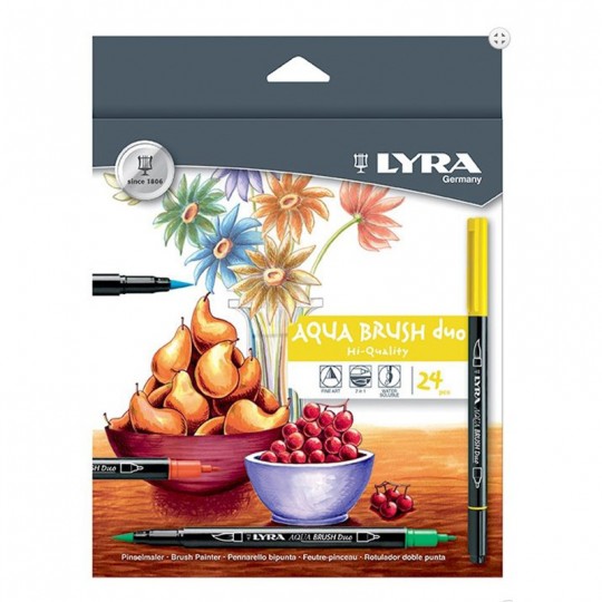 LYRA Aqua Brush Duo - Etui 24 pcs LYRA - 1