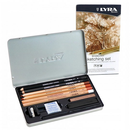 LYRA REMBRANDT - Sketching Set boite métal 11 pcs LYRA - 1