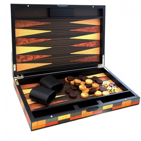 Backgammon marquété Arlequin 38cm Loisirs Nouveaux - 2