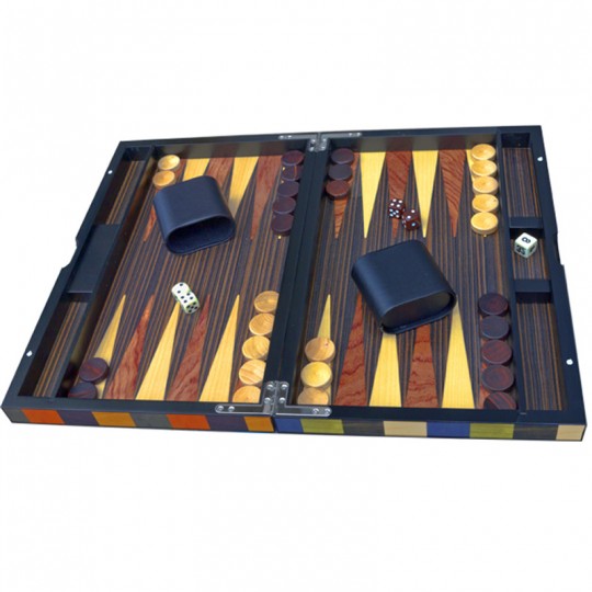 Backgammon marquété Arlequin 38cm Loisirs Nouveaux - 3
