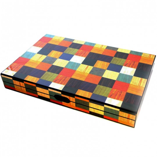 Backgammon marquété Arlequin 38cm Loisirs Nouveaux - 1