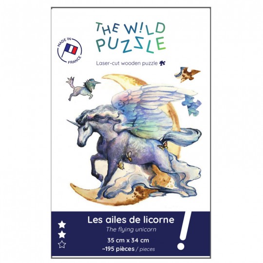 Les ailes de la Licorne - Puzzle bois 195 pcs The wild puzzle - 1