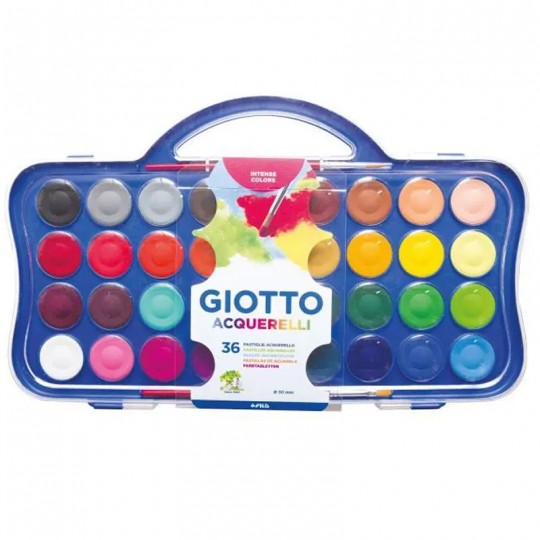 Boite de 36 Pastilles Gouache Giotto 30 mm Giotto - 1