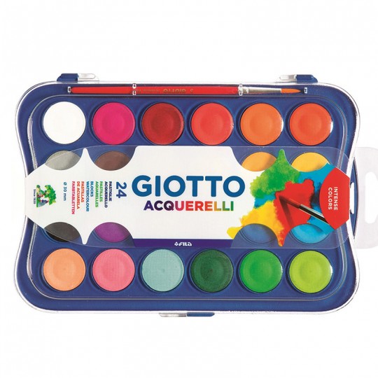 Boite de 24 Pastilles Gouache Giotto 30 mm Giotto - 2