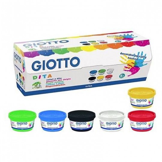 Giotto Dita - 6 pots peinture à doigt Giotto - 2