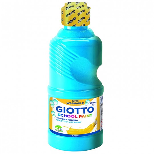 Flacon 250 ml School Gouache Giotto Cyan Giotto - 1