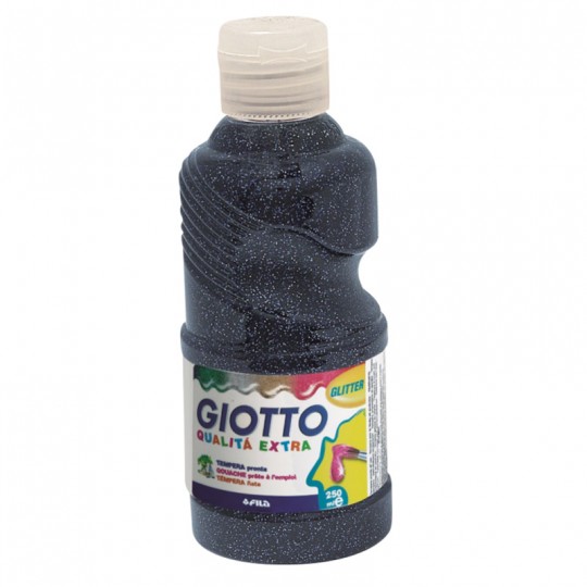 Flacon 250 ml Gouache Pailletée Giotto  Bleu Giotto - 1