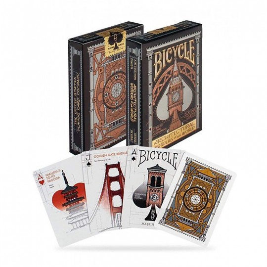Jeu de cartes Classic Bicycle Architectural Wonders of the World Bicycle - 2