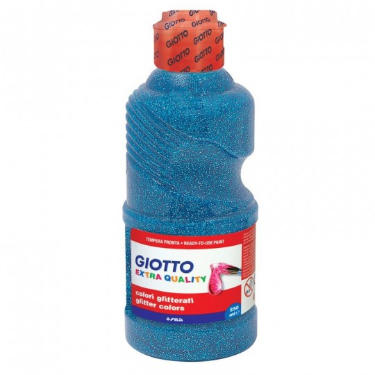 Flacon 250 ml Gouache Pailletée Giotto  Cyan Giotto - 1