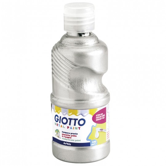 Flacon 250 ml Gouache Métal Giotto Argent Giotto - 1