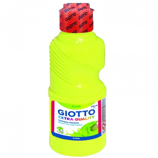 Flacon 250 ml Gouache Fluo Giotto Jaune Giotto - 1