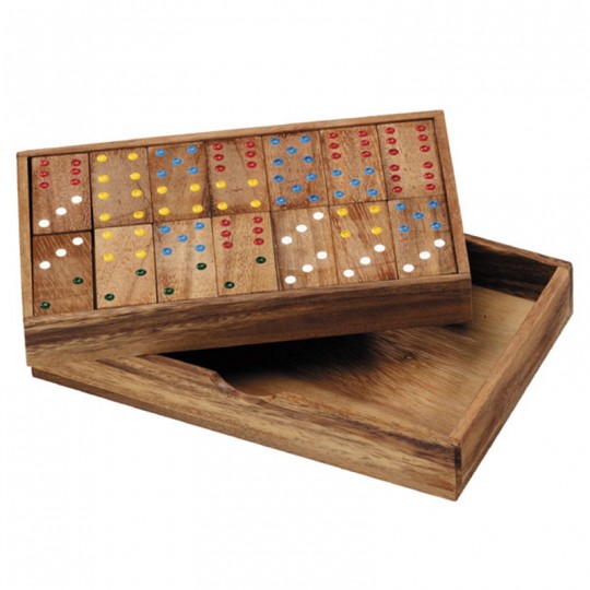 Domino 6 en bois (boite XL 28 dominos) Loisirs Nouveaux - 1