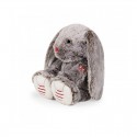 Peluche lapin gris prestige 38cm - Rouge Kaloo kaloo - 2 Peluche lapin gris prestige 38cm - Rouge Kaloo kaloo - 2