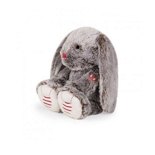 Peluche lapin gris prestige 38cm - Rouge Kaloo kaloo - 2