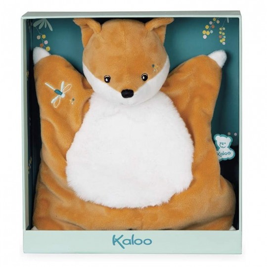 Doudou carré Léonard le renard 20cm - Les Fripons Kaloo kaloo - 3