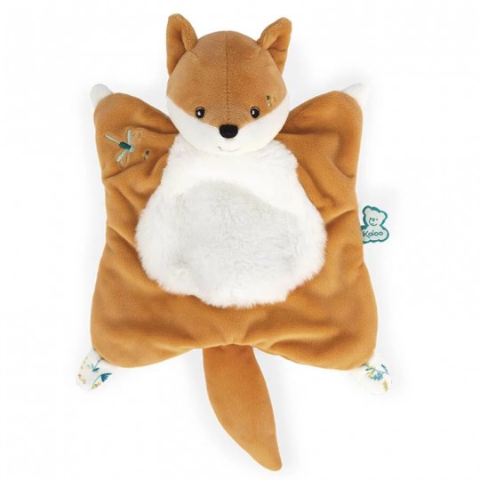 Doudou carré Léonard le renard 20cm - Les Fripons Kaloo kaloo - 1