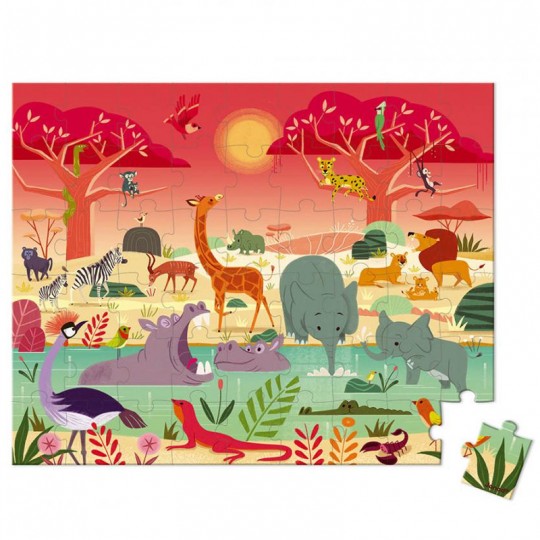 Puzzle La Réserve Animalière 54 pcs - Janod Janod - 2