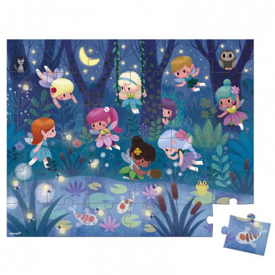 Puzzle Les Fées et les Nénuphars 36 pcs - Janod Janod - 2