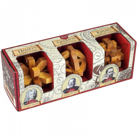 Great Minds - Set de 3 Halley, Galileo et Kepler Professor Puzzle - 1