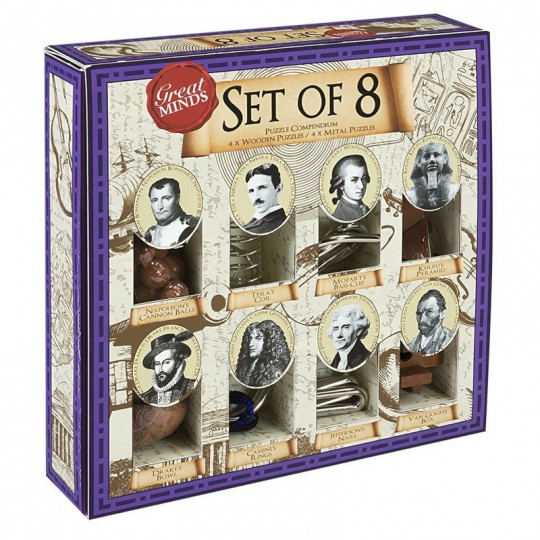 Great Minds - Set de 8 Grands Esprits - Professor Puzzle Professor Puzzle - 1