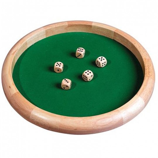 Piste de Dés luxe 45 cm avec 5 dés - Piatnik Piatnik - 1