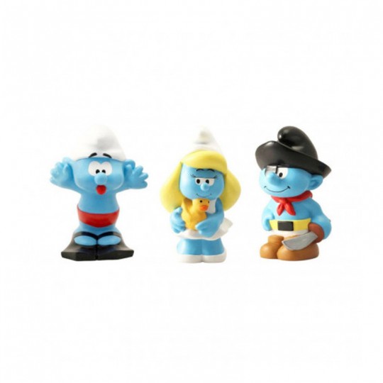 Tubo 3 figurines Eveil Schtroumpfs - Plastoy Plastoy - 2