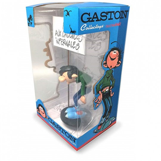 Figurine de Collection Gaston Lagaffe Pancarte Non aux cadences infernales - Plastoy Plastoy - 1