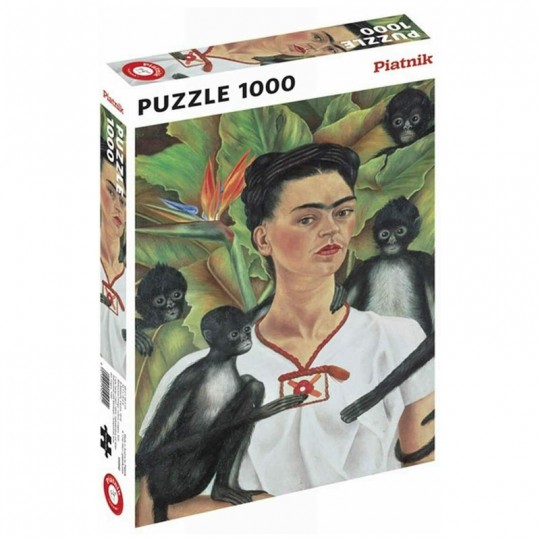 Puzzle Frida Kahlo - Autoportait aux singes - 1000 pcs Piatnik - 1